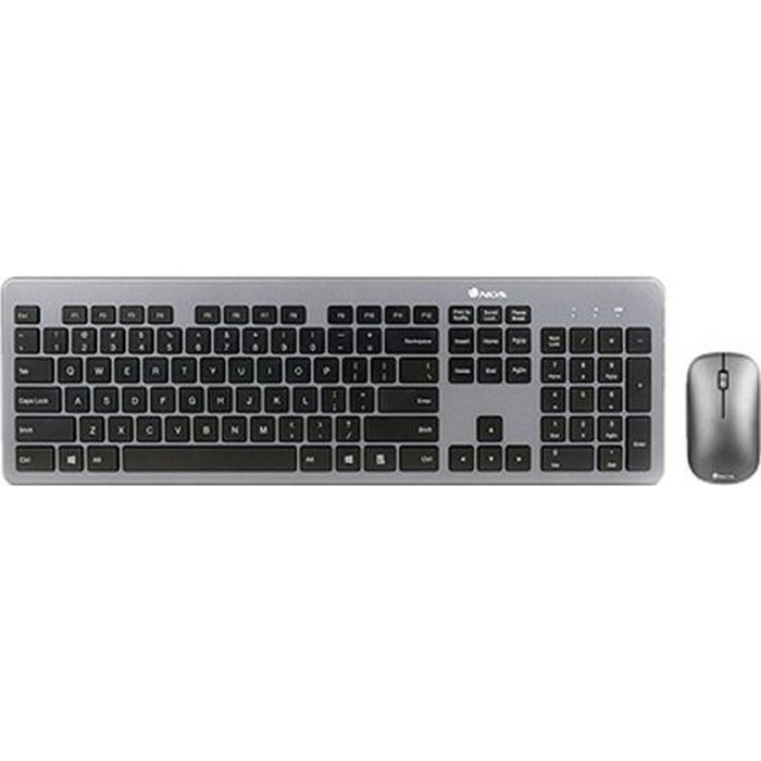 Clavier et souris sans fil NGS Matrixkit 1600 dpi Noir