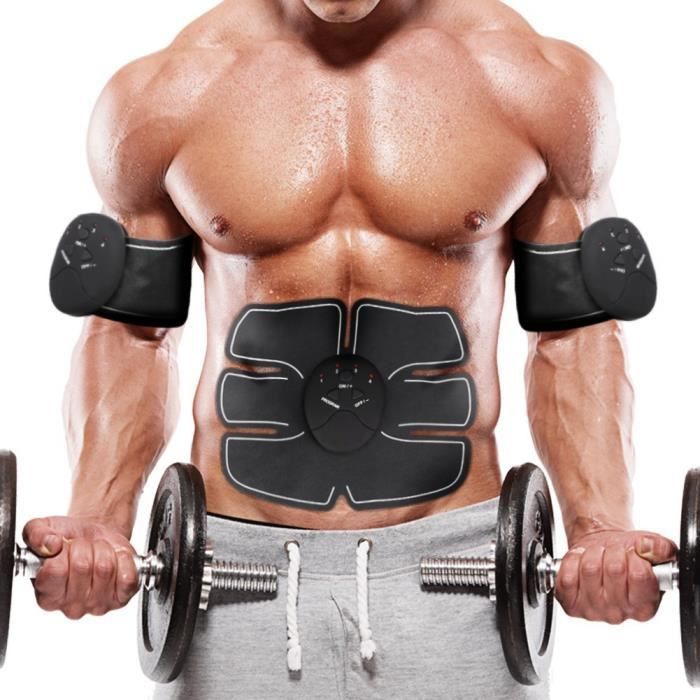 Painshop® Appareil de Musculation Abdominaux Bras Cuisses Ceinture abdo Electrostimulateur pour Hommes Femmes