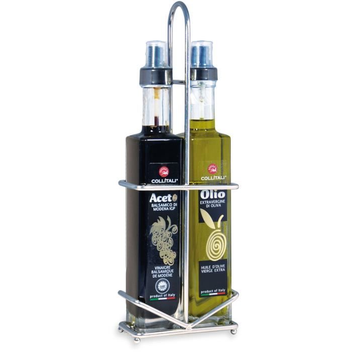 COLLITALI CONTESSA Huilier spray : 2 bouteilles huile olive Italie & vinaigre balsamique Modène IGP 2 x 250 ml