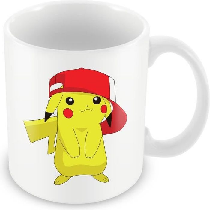 Mug pokemon pikachu casquette mignon swag