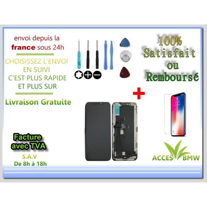 Ecran LCD & Vitre Tactile Complet Pour iPhone XS A2097 NOIR + Outils Et Film Offert