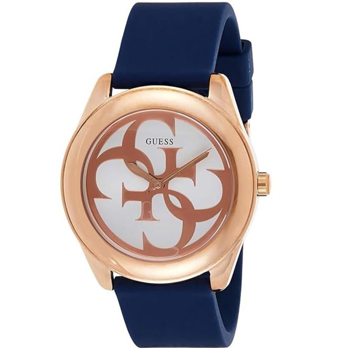 GUESS G TWIST FEMME 40MM BRACELET CAOUTCHOUC BLEU QUARTZ MONTRE W0911L6