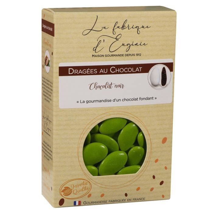 LA FABRIQUE D'EUGENIE Dragées au Chocolat - Vert anis - 500 g