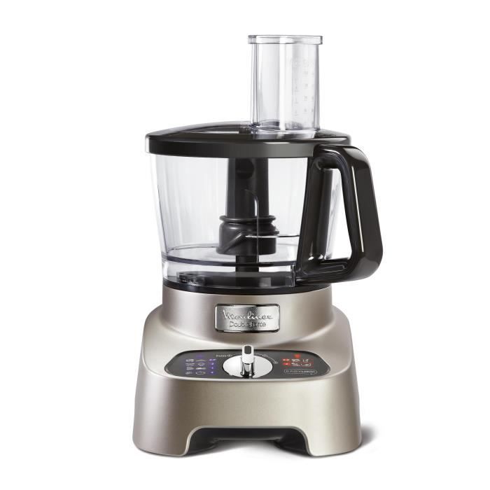 Moulinex FP824H10 Robot Multifonction Double Force avec 10 Accessoires pour 31 Fonctions