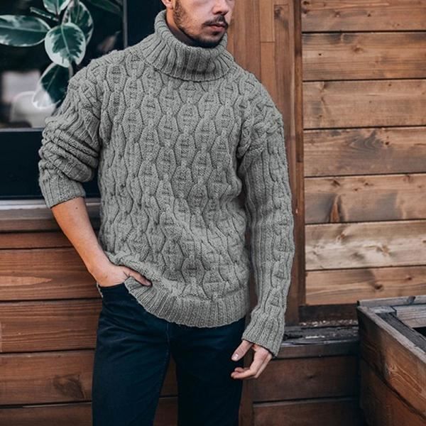 Pull homme long,2020 hiver hommes pull pull décontracté doux et confortable pull pull pull épais chaud tricoté hommes chandail hau