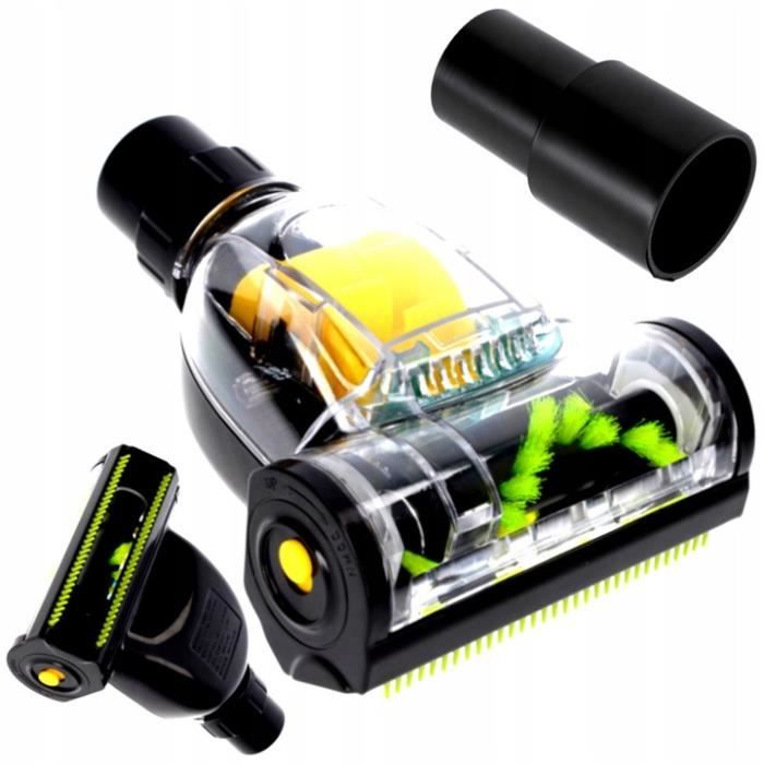Mini brosse turbo + réduction pour aspirateur Amica Bosch Electrolux Hoover Kärcher Philips Samsung Siemens Tefal Zelmer (32-35mm)