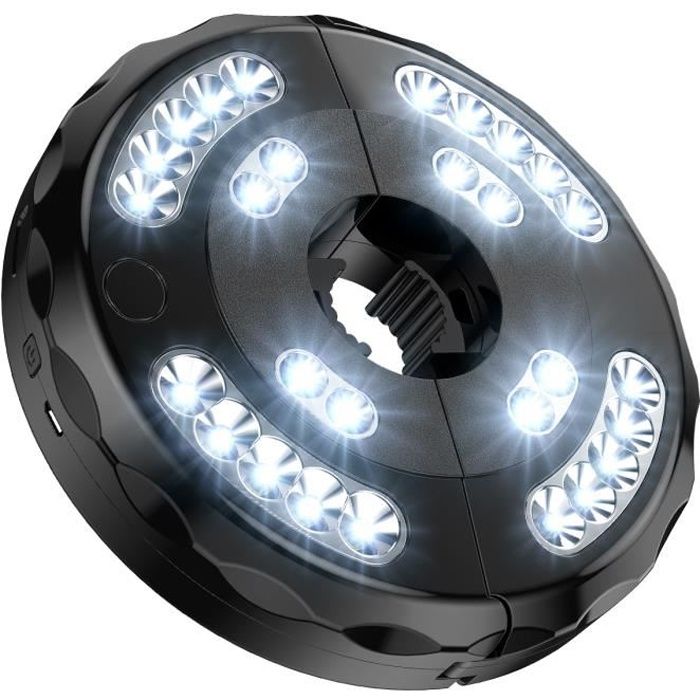 Lampes Pour Parasol, 28 LED Lumière de Parasol, Lampe Patio Extérieure avec 3 niveaux de Luminosité, éclairage Parasol Pour Terrasse