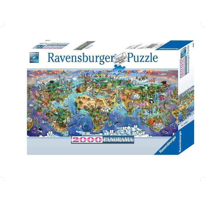 Ravensburger - Panorama Merveilles du Monde - Puzzle de 2000 pièces