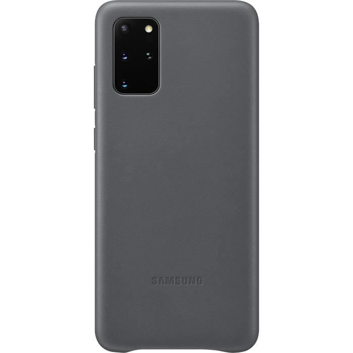 Coque rigide en cuir grise Samsung pour Galaxy S20+