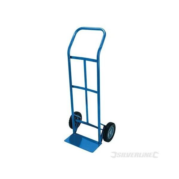 SILVERLINE Diable - Hauteur totale 1 100 mm - Plateau 350 mm x 180 mm - Capacité max. 120 kg