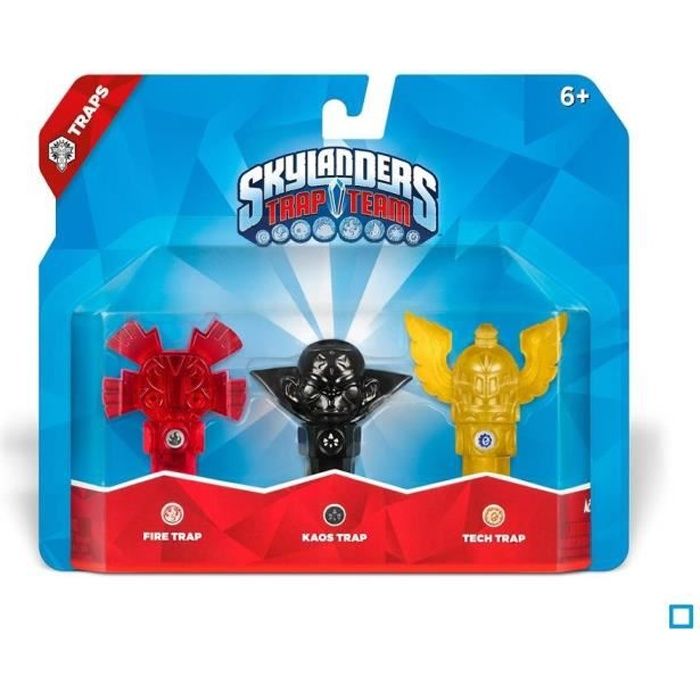 Pack Skylanders Trap Team 3 Pièges: Feu - Kaos - T