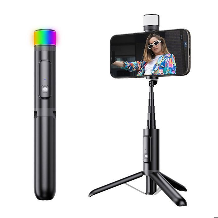 Selfie stick réglable télescopique Samsung iphone pôle support de téléphone portable photo télescopique pôle bluetooth trépied