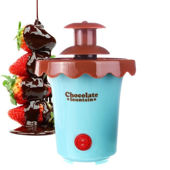 NEUFU Fontaine à Chocolat Cascade Machine 2-Étage Bleu