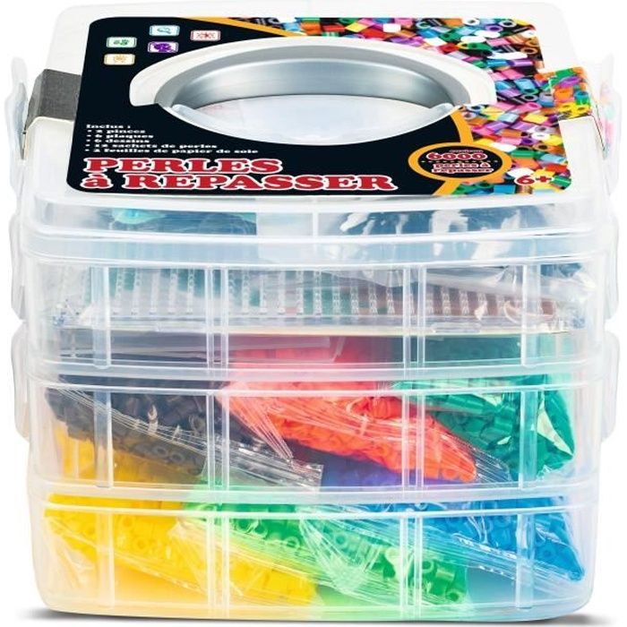 WDK Casier 6000 perles à repasser avec accessoires