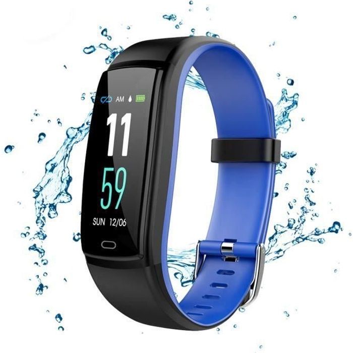 HK36674-Montre Connectée Podomètre Smartwatch Bracelet Connecté Fitness Tracker d'Activité Ecran Coloré Etanche IP68 pour iPhone A
