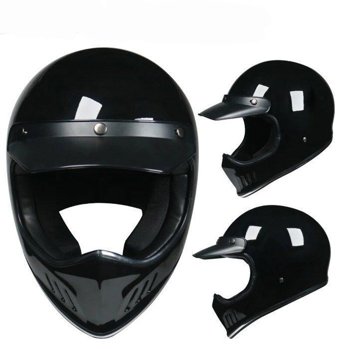 Casques De Moto Jet Avec Lunettes Pare-Soleil,Vintage Casques De À Visage Ouvert ECE Certifié Pour Hommes Et Femmes,Retro 3/4 Moto Casque Chopper