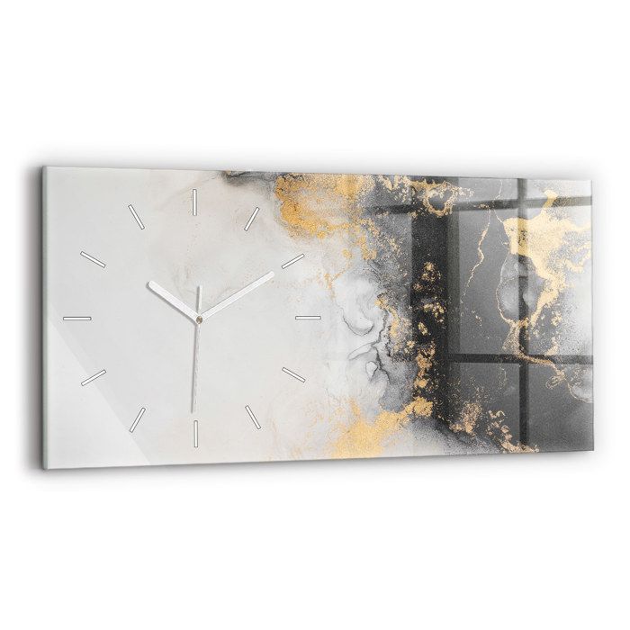 Tulup Horloge Murale 60x30cm Mur Silencieuse Impression Sécurité Design Moderne - Aiguilles