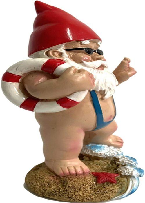 VIOYOUNS Statuettes De Nain De Jardin Solaires En Résine Tenant Une Carte De Bienvenue Et Un Oiseau Avec Lampes Solaires, Décorations De Nains D'extérieur Pour Cour, Terrasse, Pelouse, Porche, Cadeaux