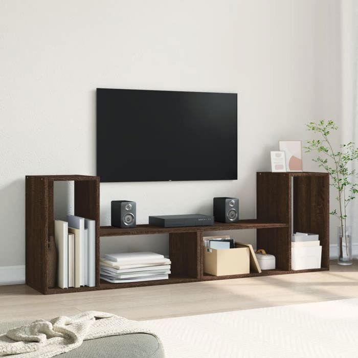 Ensemble meubles TV - mango - 2 pcs - classique - chêne marron 75x30x50 cm bois ingénierie M3098