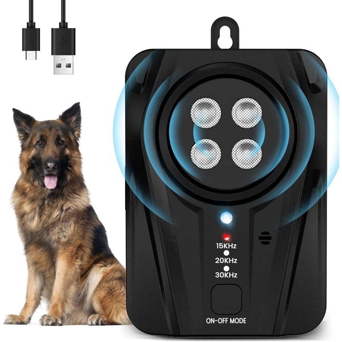Meilleurs prix pour Anti Aboiement Chien Ultrason3 Niveaux Boitier Anti Aboiement Avec Longue PorteeRechargeable&Etanche Dispositif Anti Aboiement