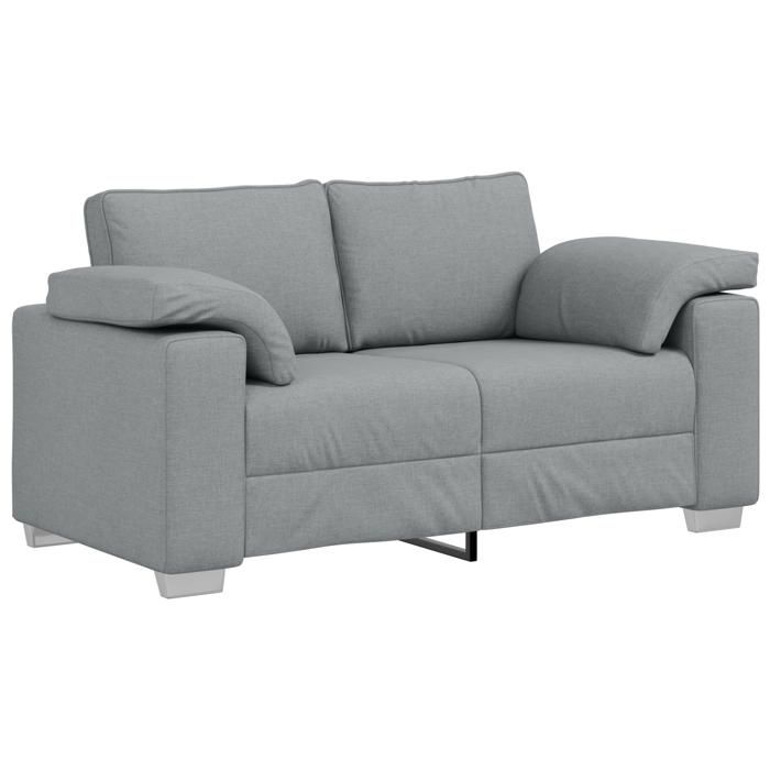 PROMOTION canapé loveseat CLIC-CLAC - gris clair 120 cm - Tissu 33004 - BestMeuble