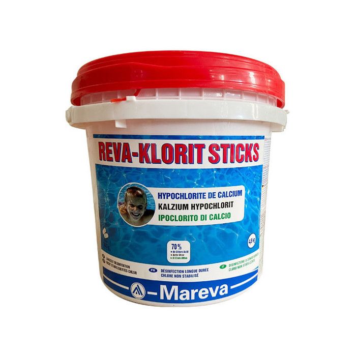 Hypochlorite de calcium Mareva Reva-Klorit Sticks 300g - 48 kg
