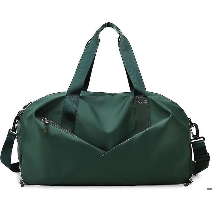Sac de sport pour femme petit sac de voyage avec compartiment à chaussures sac de sport week-end yoga noir-S
