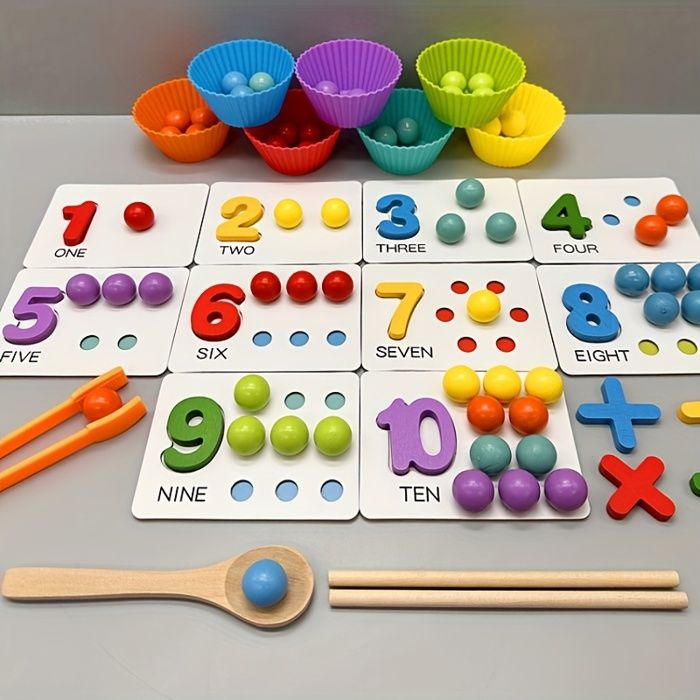 Cartes Numériques En Bois - 1-9000 Digital NumberToys | Puzzle De Chiffres En Bois Pour Les Activités Des Tout-petits, Jeu De Comptage, D'apprentissage Des Mathématiques Préscolaires