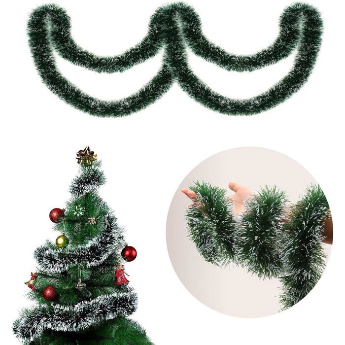 Guirlande De Noël Métallique Torsadée à Suspendre Pour Sapin De Noël, Cheminée, Cheminée, Décoration D'intérieur - 10 M