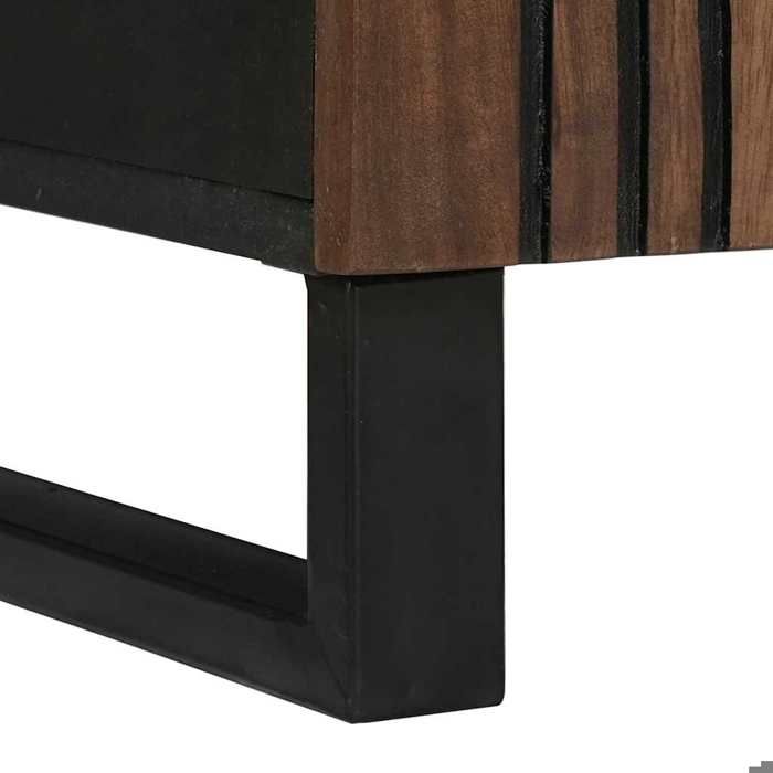 Commode intérieur - Marron - Buffet Armoire base - Marron 60x33x75 cm - bois de manguier massif LL926