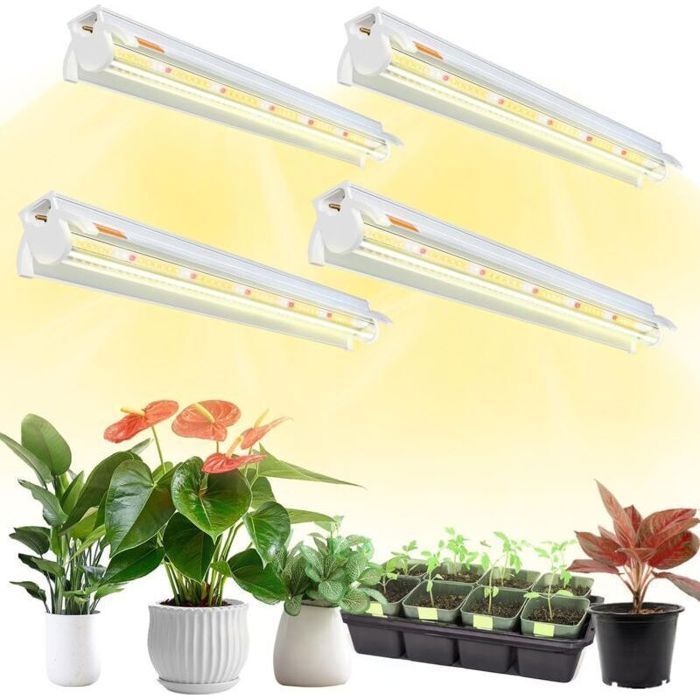 Lampe Croissance LED T5 - [MAX®] - Spectre Complet 380-800nm - 42cm - Aluminium Économie Énergie