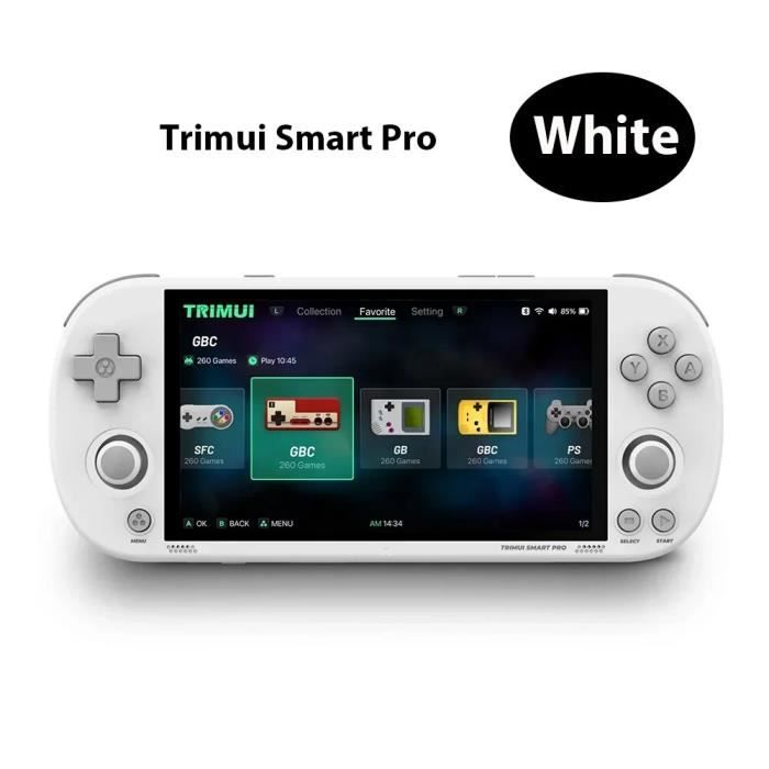 Consola de juegos portátil Smart Pro con pantalla IPS de 4,96, sistema Linux, joystick y
