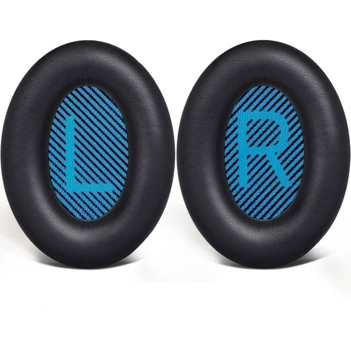 Coussinets Remplacement Pour Casque Bose QC15, QC25, QC35, QC2, AE2 – Neufs Et Confortables (Noir)