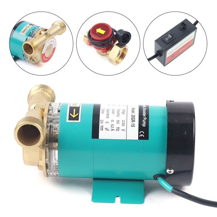 25 L / min pompe d'appoint automatique pompe à pression d'eau chaude et froide pompe de circulation domestique pompe d'appoint pompe