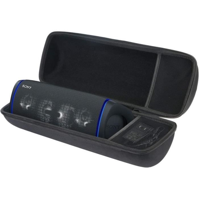 Aenllosi Dur Cas étui de Voyage Housse Porter pour Sony SRS-XB43 Enceinte Portable Extra Bass Bluetooth Stéréo Bleu 