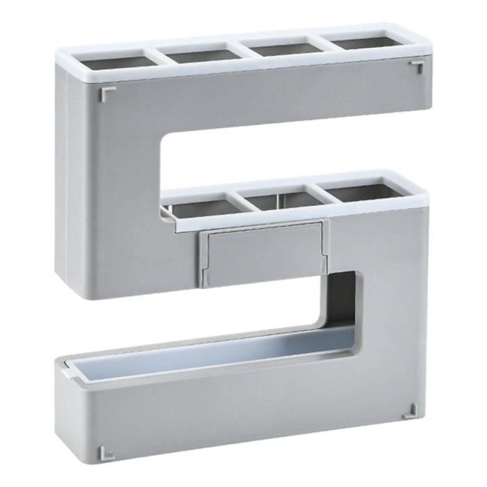 Lot De 12 Porte-Parapluies Muraux Créatifs - Support Rangement PP Avec Plateau Eau