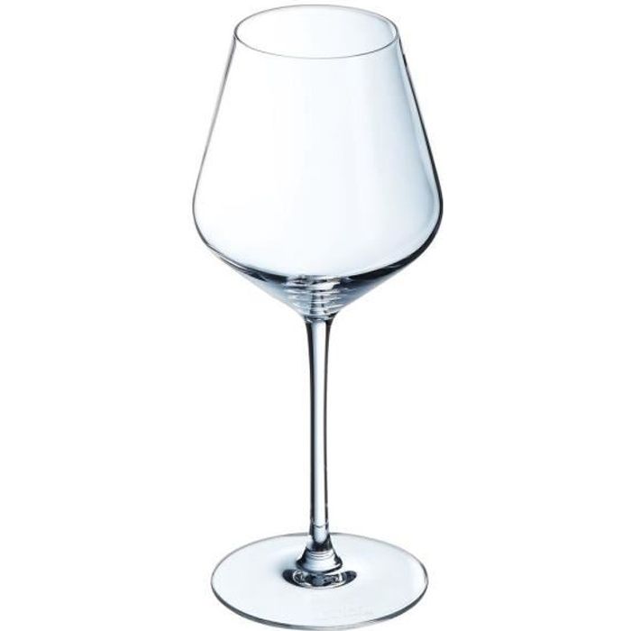 6 verres à vin rouge 47cl Ultime - Cristal d'Arques - Cristallin moderne