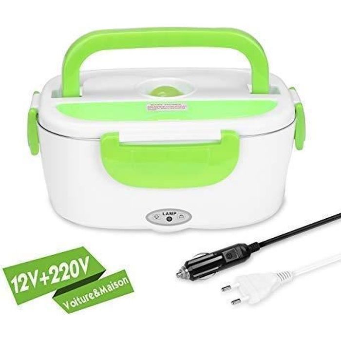 12V Lunch Box Taille : Orange 24V 24V pour Le Chauffage électrique dans Une Voiture portative de 1,5 L pour Les Voyages Récipient pour réchaud Chauffe-bento Bento de 12V 