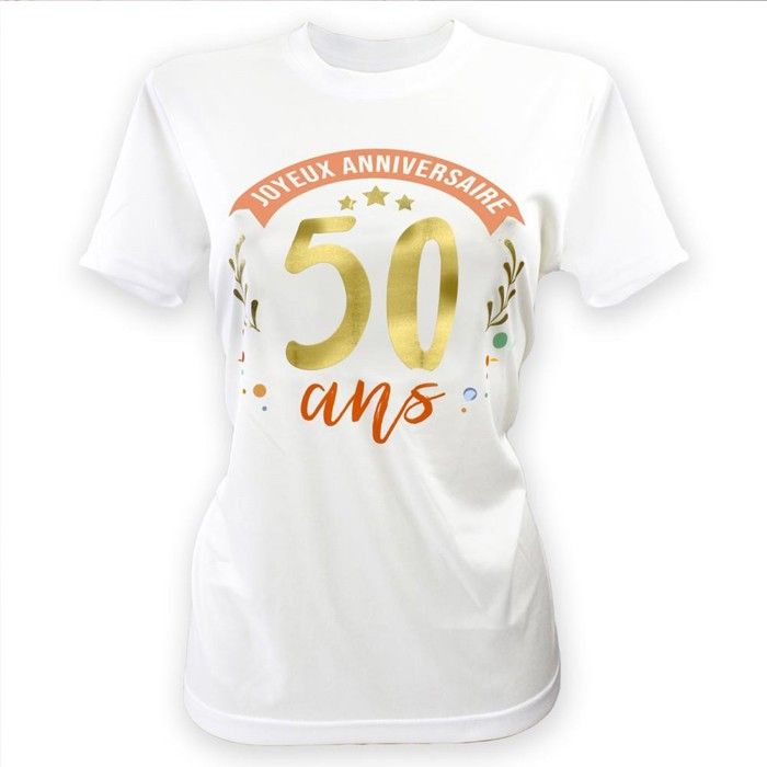 T-SHIRT À DÉDICACER 50ANS ANNIVERSAIRE FEMME L L Rose Fuchsia T-SHIRT À DÉDICACER 50ANS ANNIVERSAIRE FEMME L L Rose Fuchsia