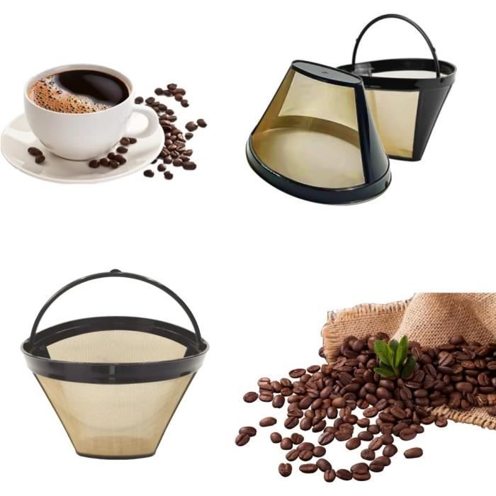 Lot De 3 Filtres à Café Réutilisables En Acier Inoxydable Avec — free download