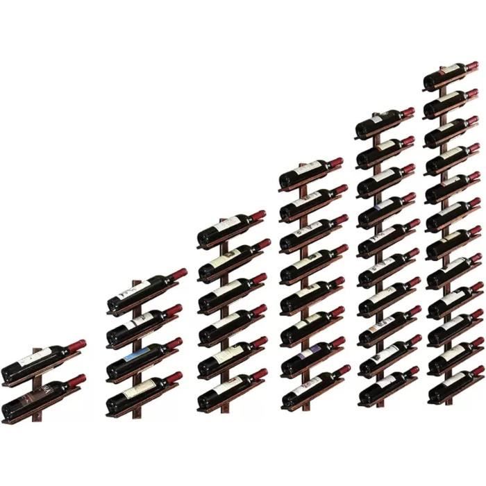 Casier à Vin Mural En Fer Noir – Support Pour 6 Bouteilles, Design Minimaliste Et Élégant