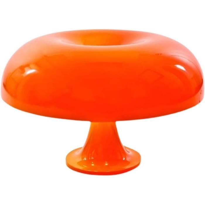 Spotaxe Lampe champignon orange, lampes de chevet à LED, durables, sûres et respectueuses l'environnement, pour la décoration intéri