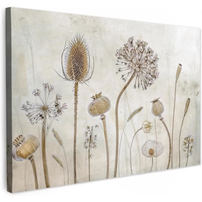Impressions Sur Toile - Nature Morte - 120x80 cm - Fleurs - Décoration