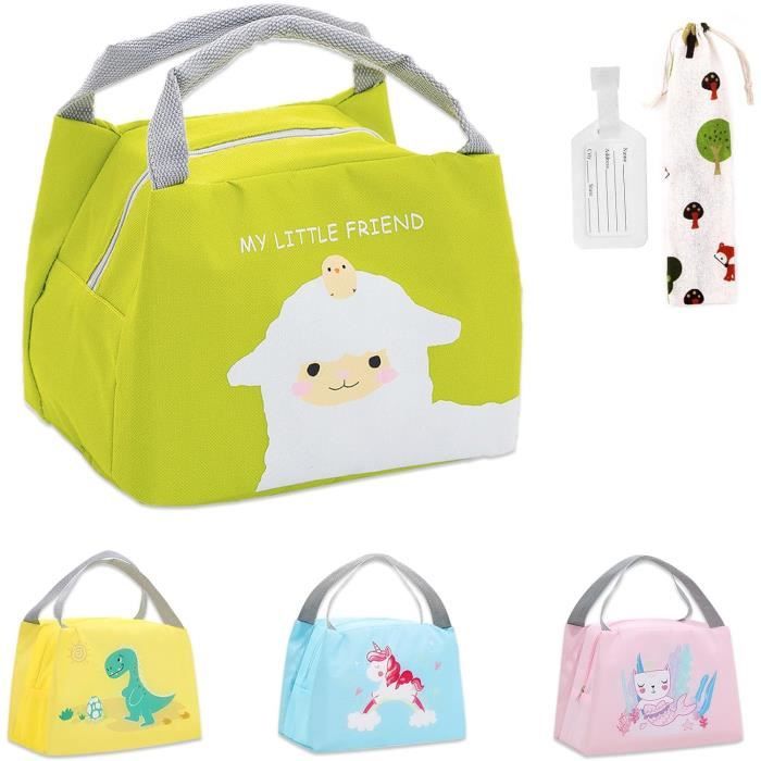 Sac à Lunch Isotherme KASGO - Licorne Violet - 9,98L - Pour Enfants école Et Pique-nique