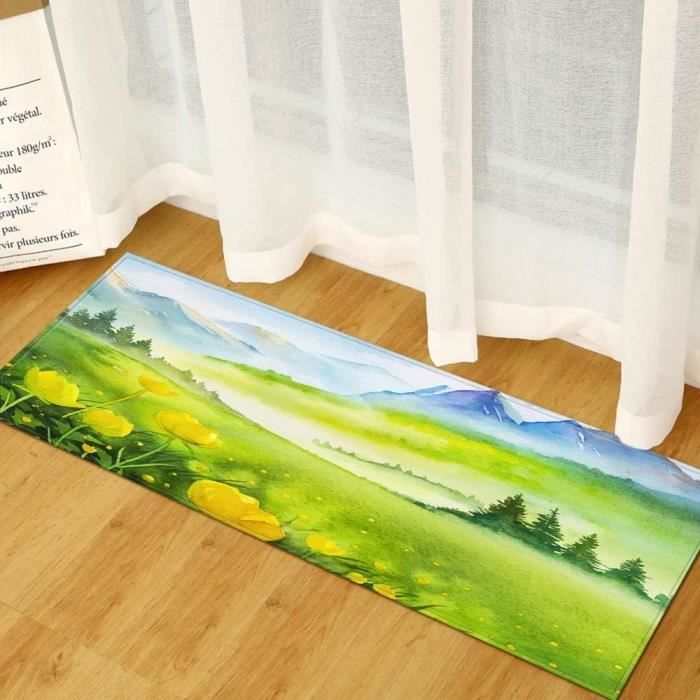 Tapis D'entrée Bienvenue Imprimé épices 3D - Antidérapant, 40x120 Cm, Pour Salon, Cuisine, Salle De Bain - 5