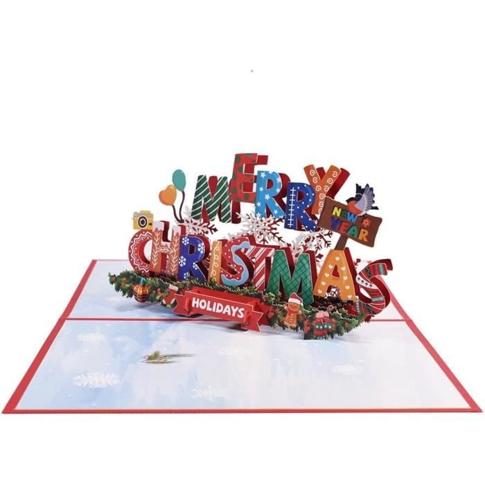 Carte Noel Carte De VoeuxCarte De Noel 3D Pop Up Sapin Noel Carte