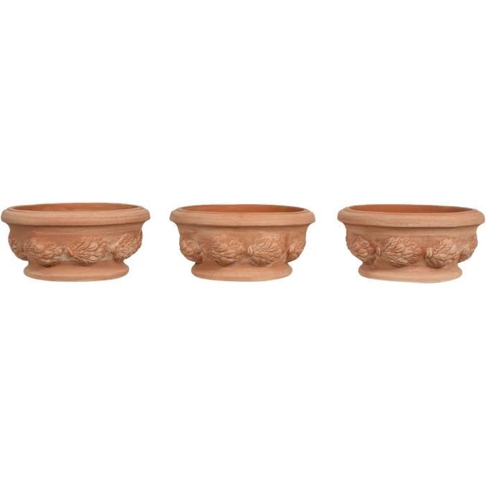 Lot De 12 Pots En Terre Cuite Mini – 7 Cm De Diamètre, 6 Cm De Haut – Avec Trou De Drainage, Pour Plantes Succulentes, DIY