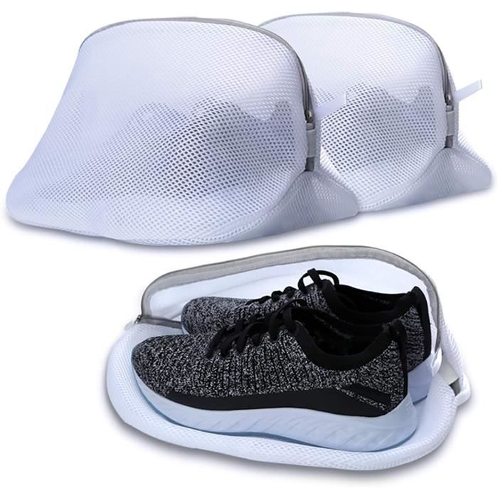 Sacs Lavage Chaussures Machine - Lot De 2 - Gris - Réutilisables