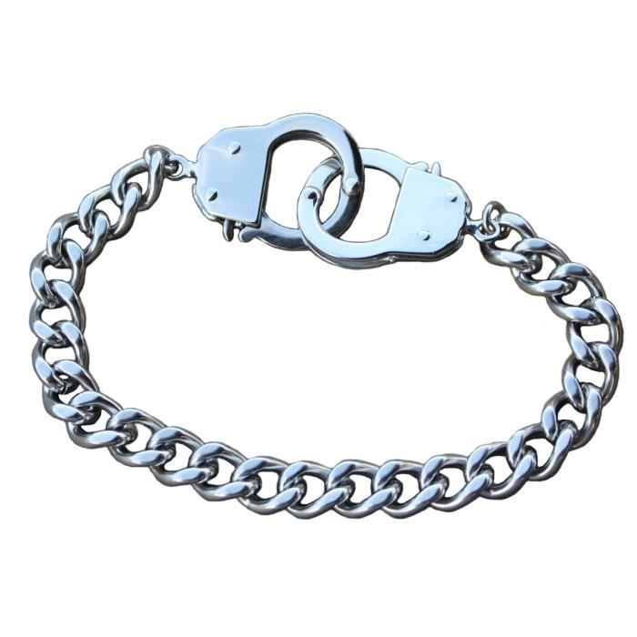 Bracelet Menottes en acier inoxydable
