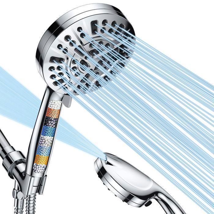 Arrêt Pause 3 IN 1 Haute Pression Pomme de Douche Douchette Tête avec sur